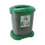 GARBAGE BIN RECYCLING 50L GREEN GLASS VIOSARP