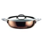 BY ORDER TOSCANA 3PLY CASSEROLE POT WITH LID COPPER 28CM 4.5L MEPRA ITALY