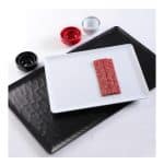 MELAMINE PLATTER WAVY 1/1 53X32.5CM BLACK MAT ESPIEL - Image 9