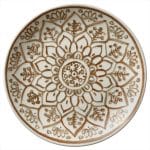 BY ORDER - SOULMATE SIENNA PORCELAIN COUP PLATE FLAT 21CM HEART SOUL by BAUSCHER GERMANY