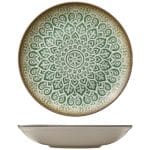 BY ORDER - SOULMATE JADE PORCELAIN DEEP PLATE COUPE 27CM HEART SOUL by BAUSCHER GERMANY