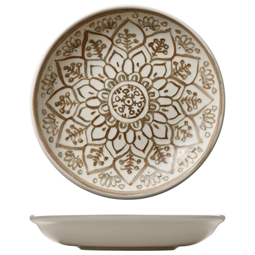 CRO-HAS-031321-000402.jpg BY ORDER - SOULMATE SIENNA PORCELAIN DEEP PLATE COUPE 21CM HEART SOUL by BAUSCHER GERMANY - Image 1