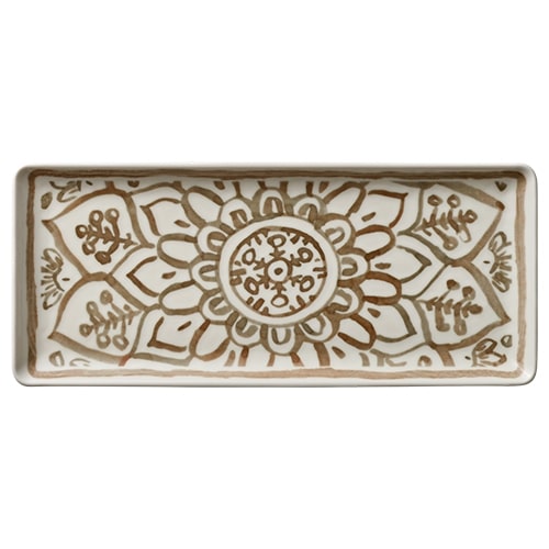 CRO-HAS-032135-000402.jpg BY ORDER - SOULMATE SIENNA PORCELAIN REACTANGULAT PLATTER 35X15CM HEART SOUL by BAUSCHER GERMANY - Image 1