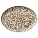 BY ORDER - SOULMATE SIENNA PORCELAIN OVAL PLATE COUPE 32X23.5CM HEART SOUL by BAUSCHER GERMANY