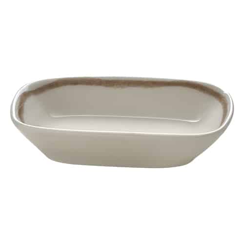 CRO-HAS-035812-000403.jpg BY ORDER - SOULMATE SIENNA PORCELAIN RECTANGULAR BOWL 12X8CM HEART SOUL by BAUSCHER GERMANY - Image 1