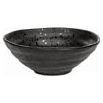 MELAMINE MORLEOS BOWL 23.5CM BLACK JBEUROPE