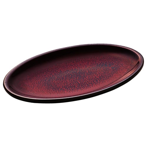 CRO-PLA-701202691003000.jpg BY ORDER - GLOW PLATTER OVAL COUPE 26X17CM PLAYGROUND - Image 1