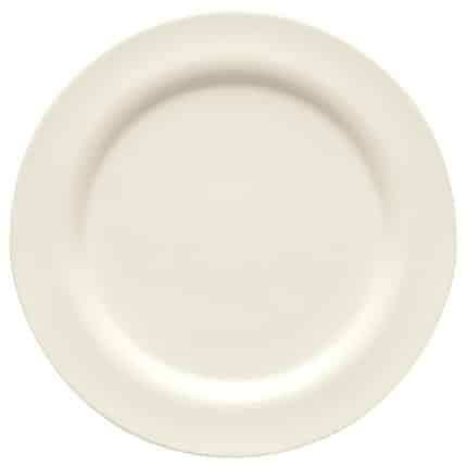 BY ORDER GENERATION DURACREAM PLATE FLAT ROUND WITH RIM 31CM SCHONWALD GERMANY