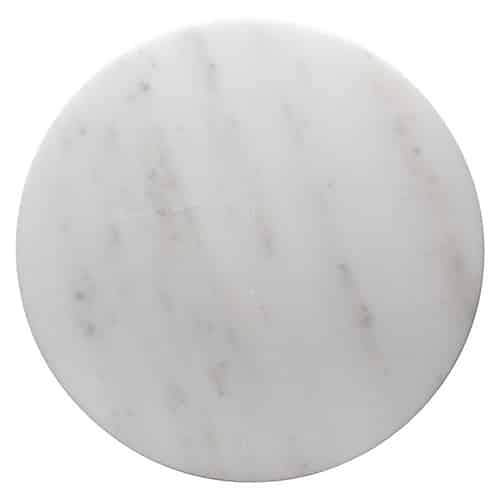 CRO-SUP-1380.jpg BY ORDER - PLATTER ROUND MARBLE WHITE 30CM SUPREMINOX - Image 1