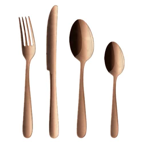 CUT-ART-S62613-27.jpg BY ORDER - MONIKA PVD MIRROR COPPER DESSERT KNIFE 1PC 18/10 ARTHUR KRUPP-SAMBONET ITALY - Image 1