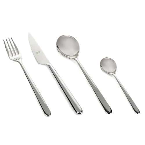 CUT-MEP-10481104.jpg LINEA 48-04 DESSERT SPOON 4MM 18/10 MEPRA ITALY - Image 1