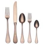 MICHELANGELO AMERICA COFFEE SPOON VINTAGE BRONZO 3MM 18/10 MEPRA ITALY