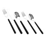 BY ORDER FANTASIA TEA SPOON S/S 18-10 BLACK HANDLE MEPRA ITALY