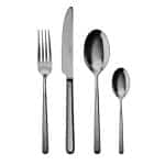 BY ORDER - LINEAR PVD BLACK TEA SPOON 1PC 18-10 INOX SAMBONET ITALY