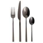 BY ORDER - LINEAQ PVD BLACK TEA SPOON 1PC 18-10 INOX SAMBONET ITALY