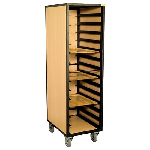 HOT-RNT-3540.jpg TROLLEY 14 TRAY GASTRONOM CLOSED TYPE MDFLAM MELAMINE COATED MDF UNIQUE - Image 1