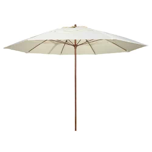 HOT-TES-01525.jpg BY ORDER - UMBRELLA METAL WOOD IMITATION POLYESTER ROUND 250CM ECRU UNIQUE - Image 1