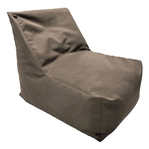 HOT-TES-1406-41.jpg BY ORDER BEACH POUF SLIPPER CHAIR WATERPROOF 75X67X57X30CM BEIGE CANVAS UNIQUE - Image 1