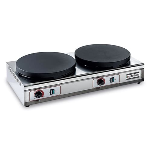 KAK-RES-7090111CRE2.jpg BY ORDER - PANCAKES CREPE MACHINE ELECTRIC 35CM 4.8KW CRE2 400V RESTO ITALIA - Image 1