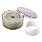 PASTRY CUTTERS PLASTIC POLYGLASS SET 9PCS ROUND PLAIN FRANCE