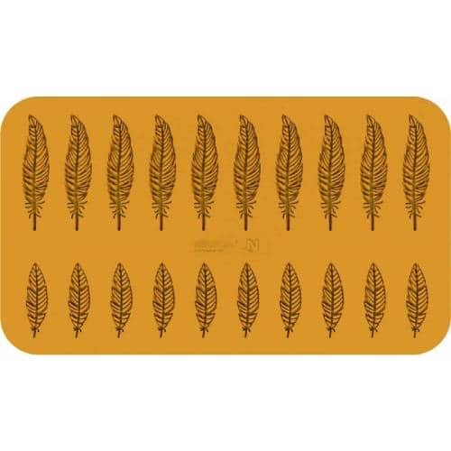 PBP-MAL-10756.jpg SILICONE MOULD 20 FEATHERS FRANCE - Image 1