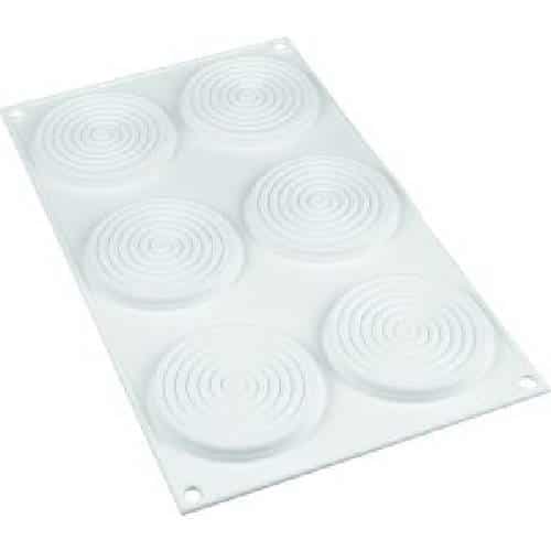 PBP-MAL-11152.jpg SILICONE MOULD 6 SWIRL MEDIUM TOURBILLON FRANCE - Image 1