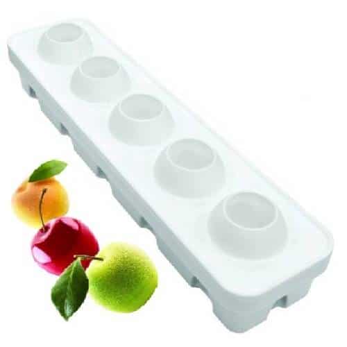 PBP-MAL-11549.jpg SILICONE MOULD 5 MELA MIX FRUITS FRANCE - Image 1