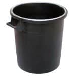 STORAGE BIN INDUSTRIAL ROUND 50L BLACK MP ITALY