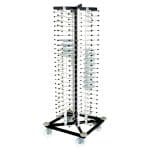 MOBILE PLATE TROLLEY RACK FOR 100 PLATES 70X70X190 RM1760 RNT