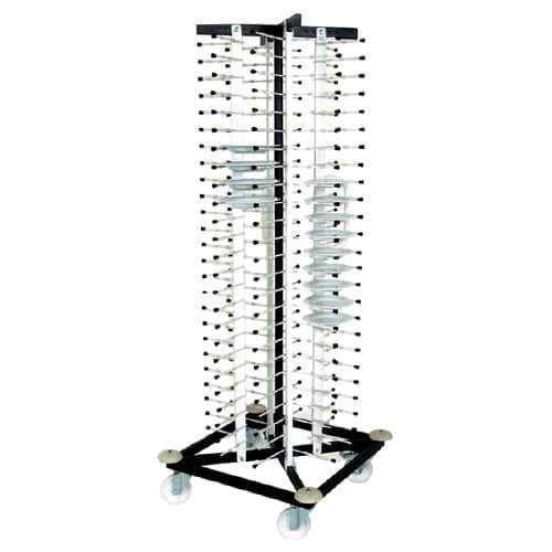 STO-RNT-3545.jpg MOBILE PLATE TROLLEY RACK FOR 100 PLATES 70X70X190 RM1760 RNT - Image 1