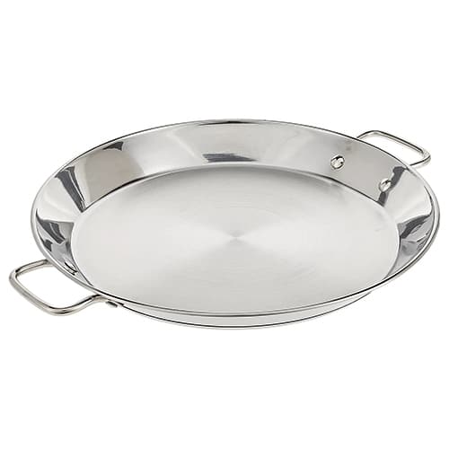 TAB-GAR-74036.jpg OMELETTE PAN PAELLA 2HANDLES INOX 36CM INDUCTION GUISON GARCIMA SPAIN - Image 1