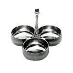 PALACE SNACK SERVER 3POTS 20X15CM WITH GIOTTO KNOB MEPRA ITALY