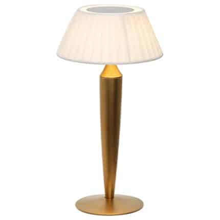BY ORDER - TABLE LAMP FLAMINIA MATT GOLD LED DIMMER RECHARGEABLE ZAFFERANO ITALY