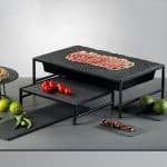 BUFFET CUBES METAL STAND GN1/2 BLACK 5427X33X9.5CM ESPIEL - Image 2