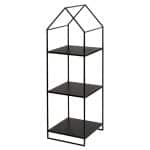 BUFFET METAL STAND BLACK 3 SHELF 32X30X100CM ESPIEL