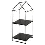 BUFFET METAL STAND BLACK 2 SHELF 32X30X70CM ESPIEL