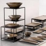 BUFFET METAL STAND BLACK 2 SHELF 32X30X36.5CM ESPIEL - Image 2