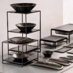 BUFFET METAL STAND BLACK 2 SHELF 32X30X36.5CM ESPIEL - Image 3