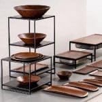 BUFFET METAL STAND BLACK 2 SHELF 32X30X36.5CM ESPIEL - Image 5