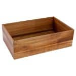 BUFFET ACACIA STACKABLE TRAY BOX GN 1/1 53X32.5X16.5CM ESPIEL