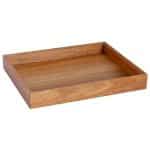 BUFFET ACACIA STACKABLE TRAY BOX GN 1/2 26.5X32.5X4.5CM ESPIEL