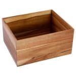 BUFFET ACACIA STACKABLE TRAY BOX GN 1/2 26.5X32.5X16.5CM ESPIEL