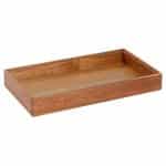 BUFFET ACACIA STACKABLE TRAY BOX GN 1/3 32.5X17.6X4.5CM ESPIEL