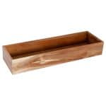 BUFFET ACACIA STACKABLE TRAY BOX GN 2/4 53X16.2X8.5CM ESPIEL