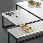 PLATTER GASTRONOM MARBLE WHITE GN 1/2 32.5X26.5X1CM ESPIEL - Image 2