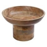 WOOD FOOTED BOWL MANGO 38X24X13CM ESPIEL