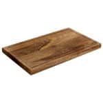 WOOD MANGO TRAY RECTANGULAR WITH GROOVE 53X32.5X3CM ESPIEL