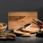 WOOD MANGO TRAY RECTANGULAR WITH GROOVE 53X32.5X3CM ESPIEL - Image 2