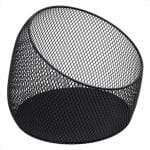 BUFFET BASKET SLOPED ROUND METAL BLACK 22X13.5CM ESPIEL