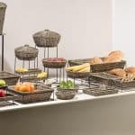 BUFFET ADVANCED WIRE BASE METAL BLACK ROUND 24-22X28CM ESPIEL - Image 3